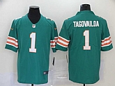 Nike Dolphins 1 Tua Tagovailoa Aqua Throwback Vapor Untouchable Limited Jersey,baseball caps,new era cap wholesale,wholesale hats